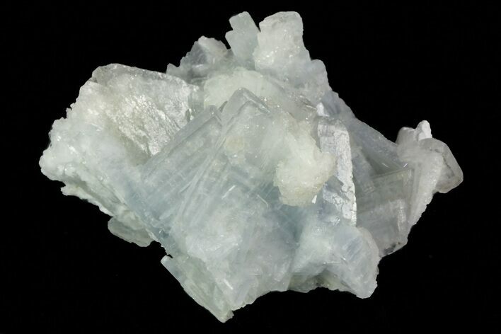 Tabular, Blue Barite Crystal Cluster - Spain #70217